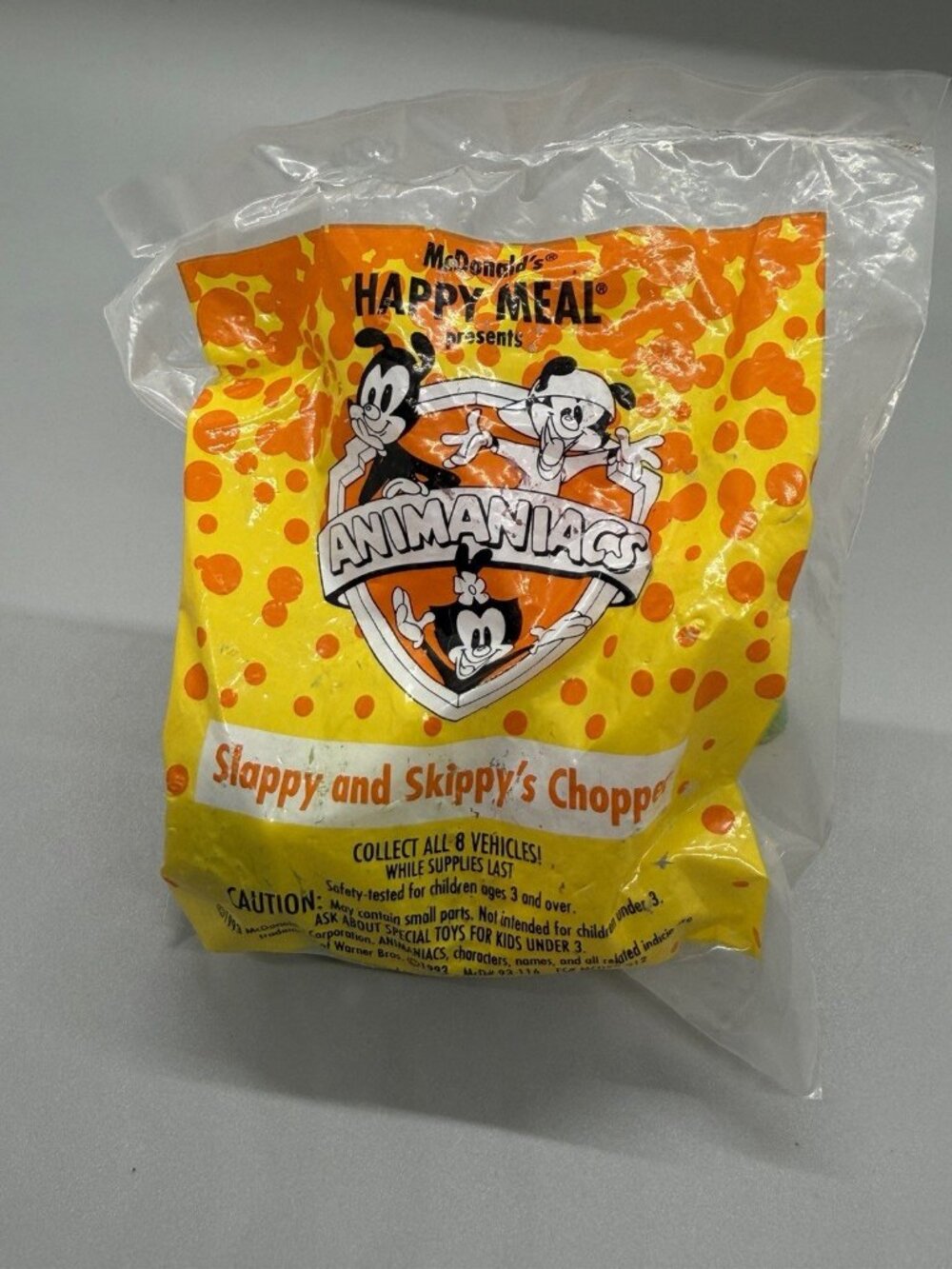 1993 McDonald Happy Meal Toy Animaniacs Slappy and Skippys Chopper New